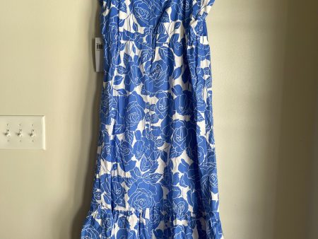 Dress Casual Maxi By London Times In Blue, Size: L For Discount