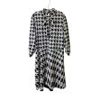 Dress Casual Midi By Ashley Stewart In Black & White, Size:24 Cheap