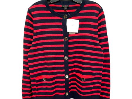 Sweater Cardigan By J. Jill In Striped Pattern, Size: S Online Hot Sale