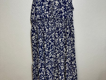 Dress Casual Maxi By London Times In Blue White, Size: 12 Fashion