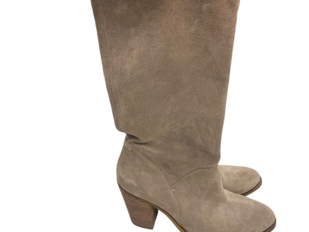 Boots Knee Heels By Lucky Brand In Brown, Size: 9.5 Online now