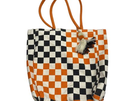 Tote By Clothes Mentor In Black & Orange, Size:Small Fashion