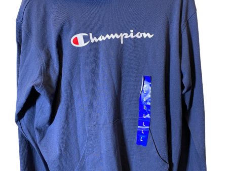 Athletic Sweatshirt Hoodie By Champion In Blue, Size: L Sale