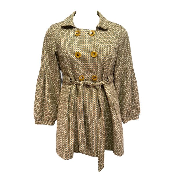 Tweed Coat By Final Touch In Multi-colored, Size: L Fashion